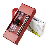 Refroidisseur de vin rouge en acier inoxydable, décanteur, bâton de glace, verseur, boîte cadeau personnalisable, emballage de glaçons à congélation rapide