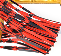 Pagaie de fustigation de luxe en PU, double couche, noir et rouge, fouet de haute qualité, jouet d'impact BDSM