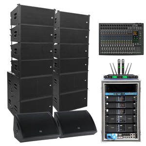 Sistema de Sonido Profesional PA con <span class=keywords><strong>Altavoces</strong></span> Line Array de 10 Pulgadas y Subwoofer de 18 Pulgadas, Equipo de Sonido para Escenarios, Iglesias y Bodas - Product Image 1