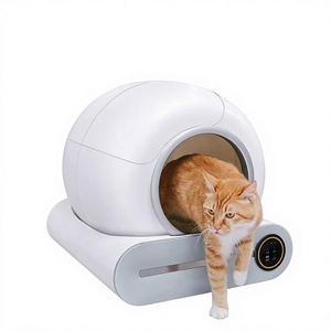Bac à litière pour chat à nettoyage automatique avec capteur de sécurité anti-pincement, toilette électrique intelligente pour plusieurs chats de grande taille - Product Image 4