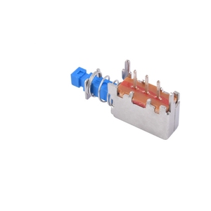 Interruptor de tecla recto PS12E05, de una sola fila, tres pines, autoblocante, sin bloqueo, enchufable, salida de fábrica - Product Image 3