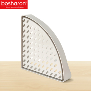 Mới không thấm nước kệ lưu trữ giỏ chủ sở hữu <span class=keywords><strong>ABS</strong></span> nhựa Tường Gắn chân không tam giác phòng tắm vòi hoa sen Giá góc Caddy kệ - Product Image 3