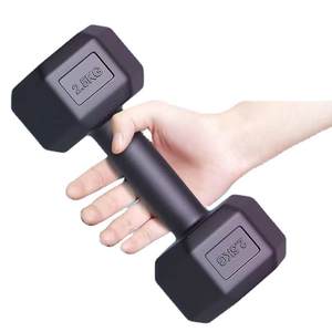 Logotipo personalizado, pesas <span class=keywords><strong>de</strong></span> cemento negro, equipo <span class=keywords><strong>de</strong></span> gimnasio, relleno <span class=keywords><strong>de</strong></span> cemento, mancuerna vacía <span class=keywords><strong>de</strong></span> plástico - Product Image 3