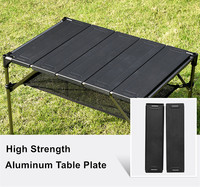 Singda Table de Camping pour cuisine en plein air légère, Table pliante et interchangeable pour pique-nique barbecue dîner de Camping