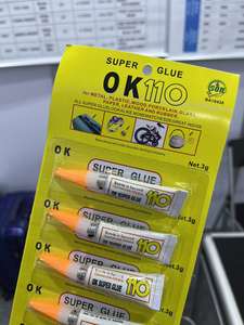 Adhésifs cyanoacrylates forts 3g 110 Bonder Super Glue Liquide transparent pour <span class=keywords><strong>la</strong></span> réparation des chaussures et du cuir - Product Image 6