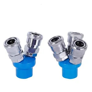 Smv Twee-weg Pneumatische Quick Connect Joint Air Gas Distributeur Fitting Voor Pomp Air Compressor Smy Drie-Weg