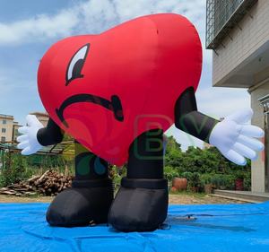 Globo inflable <span class=keywords><strong>de</strong></span> amor Corazón rojo inflable para fiesta Deshierbe Día <span class=keywords><strong>de</strong></span> San Valentín Decoraciones navideñas Publicidad Instalar globos - Product Image 2