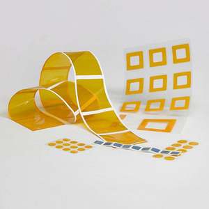 Cinta de Poliimida con Recubrimiento Dorado, Troquelada a Medida, Antiestática y Resistente a Altas Temperaturas - Product Image 1