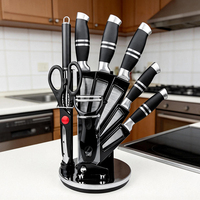 HSK <strong>Best</strong> <strong>Selling</strong> 15-Piece <strong>Luxury</strong> <strong>Kitchen</strong> <strong>Knife</strong> Block <strong>Set</strong> Professional Chef Series with Acrylic Stand and Carry Bag