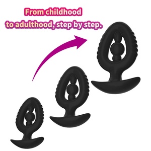 3 uds tapón <span class=keywords><strong>Anal</strong></span> de silicona en forma de corazón tapón <span class=keywords><strong>Anal</strong></span> hueco, entrenador masaje ano expansión productos sexuales BDSM juguetes para hombres mujeres Gay - Product Image 5