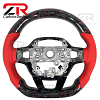 Volant sport personnalisé en fibre de carbone forgée avec LED pour Honda Civic 11e génération SI Acura Integra CRV HR-V Civic EX
