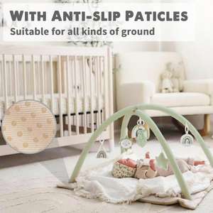 Tapis d'éveil pour bébé avec 6 jouets, tapis de jeu pour bébé, cadeaux essentiels pour bébé, jouets pour nourrissons - Product Image 5