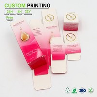 Boîtes FBB personnalisées avec impression dégradée, estampage à chaud, base de fermeture, languette de scellage, bande de déchirement, panneau à joint micro-perforé pour Studio de Maquillage