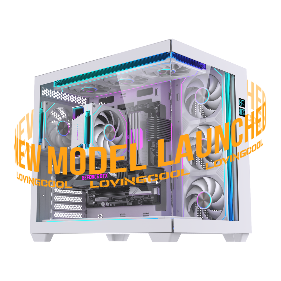 LOVINGCOOL 2026 PC Case Gaming ATX Case Oversized Side Stalinite Wide 960x960q80 