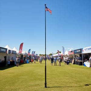 Kit Asta Portabandiera Swooper 16,3 Piedi in Alluminio con Picchetto per Terra per Eventi Promozionali - Product Image 2