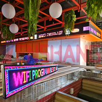 Panneau d'affichage LED lumineux personnalisé, programmable, couleur intégrale, Wifi, RGB, P5 P6 P7 P8 P10, pour publicité intérieure et extérieure