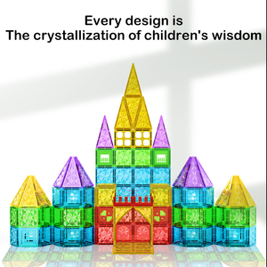 Bloques y Piezas Magnéticas de Construcción de Plástico para Niños de <span class=keywords><strong>3</strong></span>+ Años, Juego de Construcción para el Desarrollo de la Inteligencia - Product Image 3