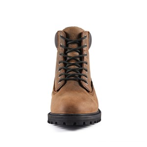 حذاء عمل G61867 مقاس 6 بوصات، مقاوم للماء ومضاد للانزلاق، عازل كهربائيًا، برباط، للجنسين، مصنوع من جلد كريزي هورس بلون الماهوجني - Product Image 2