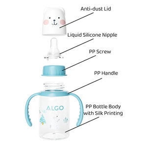 ALGO Vente flash 120mL/4oz <span class=keywords><strong>Biberon</strong></span> pour <span class=keywords><strong>nouveau</strong></span>-<span class=keywords><strong>né</strong></span> sans BPA en PP <span class=keywords><strong>Biberon</strong></span> pour lait pour bébé - Product Image 4