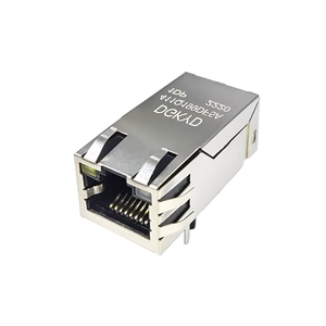 Cổng duy nhất PoE + Bộ lọc 6U che chắn PBT 12pin CAT5E Ethernet cắm với dải ánh sáng RJ45 kết nối mạng - Product Image 6