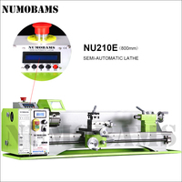 Tour à métaux semi-CNC NU210E-800 1100W avec filetage automatique, portée 800 mm, portée de coupe 210 mm