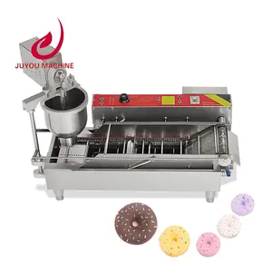 Große Produktivität Snack maschinen Elektrische Donut-Maschine Automatische Donut-Friteuse Maker Snacks Food Machine