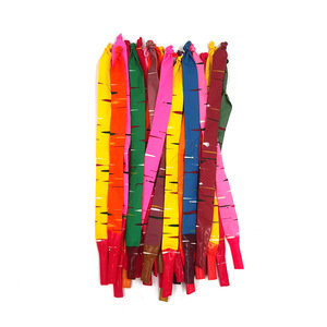 Multicolor Long Strip Decorative Balloon 9-Inch Geometry Pattern Emulsion Material April Fool's Day Party Decor - Product Image 2