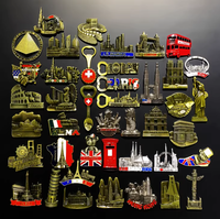 Aimants de réfrigérateur personnalisables en 3D avec logo et motifs de pays, en alliage métallique, imperméables, durables, cadeaux promotionnels OEM
