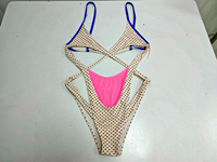 Maillot de bain monokini OEM ODM personnalisé, coupe haute, une pièce, échancré, style Miami Caraïbes, vente en gros 2027
