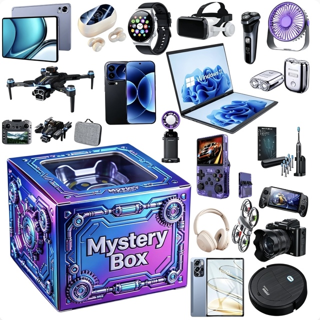 2-Pieces Mixed Mystery Box Electronics Smart Phone 5G Smartphone Gaming Console Smartwatch Random Surprise Blind Box Gift
