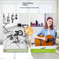 B9 Musical Instrument Wireless Audio Transceiver Guitar Transmission System Bass Guitar Pickup