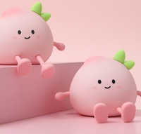 La veilleuse est mignonne et bonne pour les yeux. Lampe de chevet tactile pour chambre à coucher, compagnon de sommeil. C'est un cadeau de dessin animé.