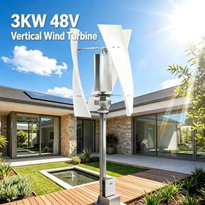 Generador de Eje Vertical de 3KW y 48V con Arranque a Baja Velocidad del Viento, Tipo X para Suplemento Nocturno y Energía Fuera de la Red X-P9-3000 de Alta Eficiencia - Product Image 1