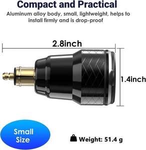 Adaptateur <span class=keywords><strong>USB</strong></span> C 12V-24V 30W PD Din Hella Plug avec voltmètre <span class=keywords><strong>Chargeur</strong></span> <span class=keywords><strong>USB</strong></span> rapide 18W QC3.0 pour <span class=keywords><strong>moto</strong></span> Ducati Triumph <span class=keywords><strong>BMW</strong></span> - Product Image 3