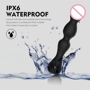 Vibrador de Silicona con Control Remoto USB, 10 Modos, Sonda <span class=keywords><strong>Anal</strong></span>, Rotación de 360°, Resistente al Agua IPX6, Masajeador de Próstata, <span class=keywords><strong>Dildo</strong></span>, 112g - Product Image 4