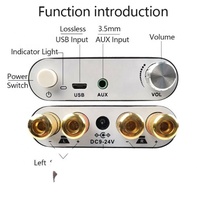 Module d'amplificateur audio BT 5.0 50W+50W, carte amplificateur de puissance 2.0 à double canal stéréo ZK-502D