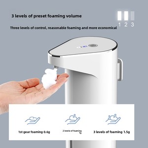 Distributeur de savon liquide intelligent rechargeable par USB en ABS, distributeur automatique de savon pour les mains, machine à laver les mains électrique pour salle de bain, cuisine, hôtel, voiture - Product Image 4