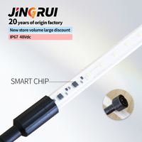 Tube LED JR T5 pour élevages avicoles - Installation facile, gradation 0-100%, haute efficacité, CRI 80, étanche IP67, durée de vie 50000h, 48V