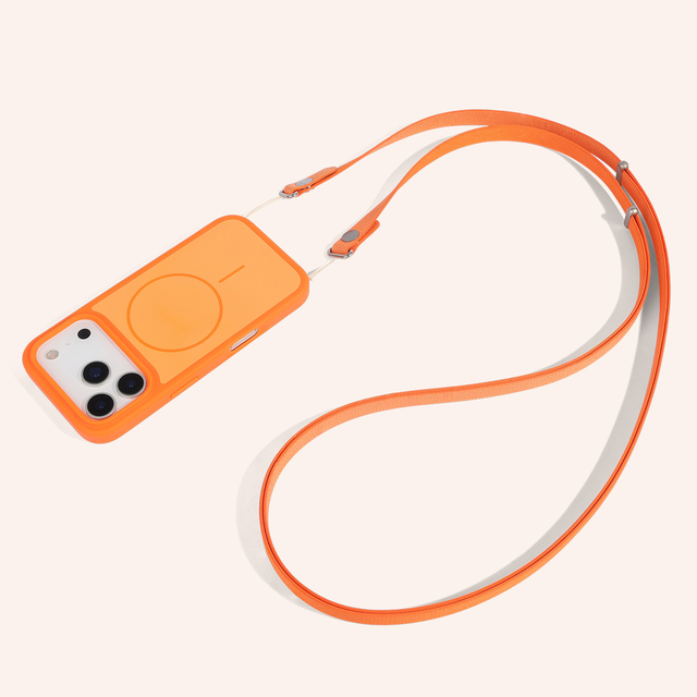 Magnetic Woven Crossbody Shoulder Lanyard Strap with Phone Case for iPhone 17 Pro Max Official Universal Phone Lanyard with Case