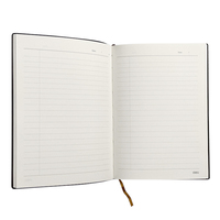 Livre en tissu de lin personnalisé à la mode carnet de notes élastique à couverture rigide avec stylo pour coffret cadeau