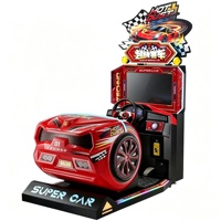 Machines d'arcade à monnayeur, simulateur de course 26 pouces, jeu de conduite automobile d'arcade, machine de divertissement pour centre de jeux en gros