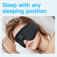 Casque audio sans fil Bluetooth 5.0 EDR Hi-Fi avec logo personnalisé EM5, masque de sommeil confortable pour les yeux, idéal pour les voyages et la musique