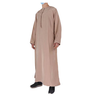 Thobe Islamico Stile Oman per Uomo, Abbigliamento Tradizionale <span class=keywords><strong>Arabo</strong></span> a Maniche Lunghe per Musulmani - Product Image 5