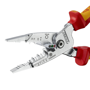 Alicates multifunción para electricistas KNIPEX 13 76 200 ME, modelo métrico, aislados con mangos de plástico. - Product Image 3