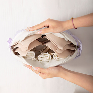 Sac de rangement pour lingerie Beilian, rectangulaire, grande capacité, organiseur de soutien-gorge de voyage, blanc, violet, vert, rose - Product Image 3