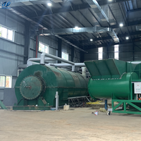 Machine de recyclage de plastique de 5 tonnes pour la pyrolyse de déchets plastiques en carburant, machine de pyrolyse de caoutchouc
