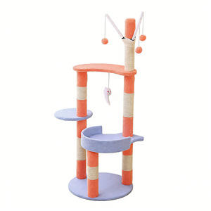 Cat Tree Multi Level Sisal Scratcher With Bed And <b>Toys</b> For Indoor Cats - Product Image 5