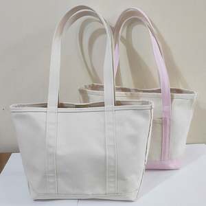 Sac fourre-tout en toile naturel et élégant avec poignée en corde, poche extérieure et fermeture éclair supérieure pour les essentiels quotidiens - Product Image 5