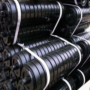 Thép được sử dụng cao su bọc đệm hỗ trợ làm biếng vành đai băng tải con lăn trọng lực băng tải xử lý thiết bị xây dựng mang - Product Image 6