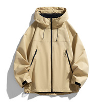 Veste de travail décontractée à capuche respirante et sans coutures pour homme et femme, en laine/soie, coupe ample, printemps-automne